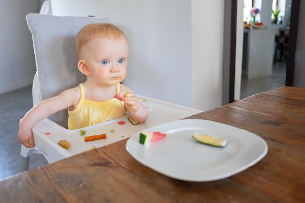 What foods should not be eaten by a seven-month-old baby ?